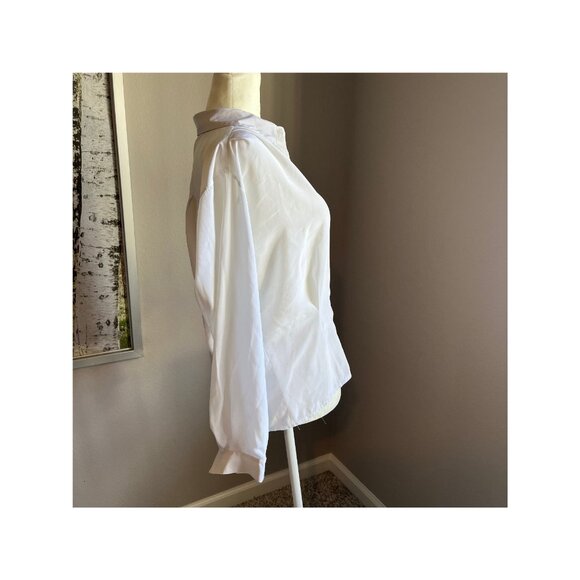 Evan-Picone Petites Size 10 Button Up Collared Blouse Top - Picture 2 of 6